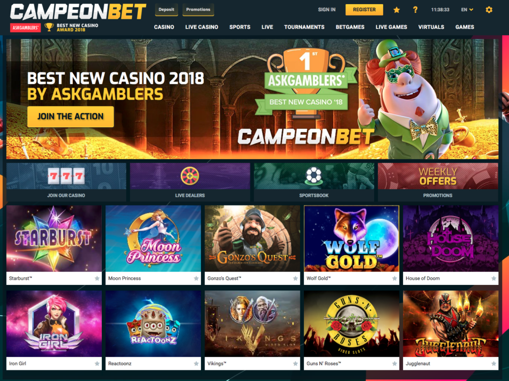 campeonbet casino регистрация